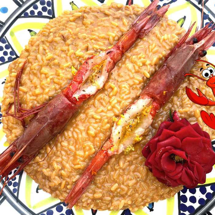 risotto gambero ristorante ligny