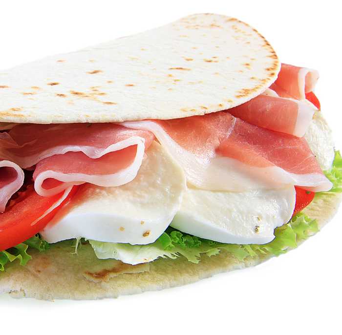 piadina con crudo
